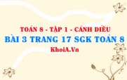 Bài 3 trang 17 SGK Toán 8 tập 1 Cánh Diều